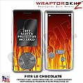 LG Chocolate Skin Fire WraptorSkinz Kit by TuneTattooz