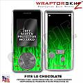 LG Chocolate Skin Fire Green Mint WraptorSkinz Kit by TuneTattooz