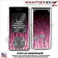 LG Chocolate Skin Fire Pink WraptorSkinz Kit by TuneTattooz