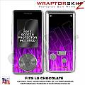 LG Chocolate Skin Fire Purple WraptorSkinz Kit by TuneTattooz