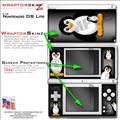 Nintendo DS Lite Skin Penguins On Black WraptorSkinz Skin Kit by TuneTattooz