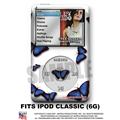 iPod Classic (6G) Skin - Butterflies Blue - WraptorSkin Kit