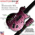Fire Pink Flames Skin by WraptorSkinz TM fits Nintendo Wii Guitar Hero III (3) Les Paul Controller (GUITAR NOT INCLUDED)