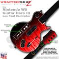 Fire Red Flames Skin by WraptorSkinz TM fits Nintendo Wii Guitar Hero III (3) Les Paul Controller (GUITAR NOT INCLUDED)