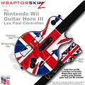 Union Jack 02 Skin by WraptorSkinz TM fits Nintendo Wii Guitar Hero III (3) Les Paul Controller (GUITAR NOT INCLUDED)