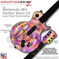 Tie Dye Pastel Skin by WraptorSkinz TM fits Nintendo Wii Guitar Hero III (3) Les Paul Controller (GUITAR NOT INCLUDED)