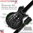 Colorburst Gray Skin by WraptorSkinz TM fits Nintendo Wii Guitar Hero III (3) Les Paul Controller (GUITAR NOT INCLUDED)