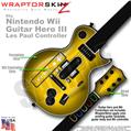 Colorburst Yellow Skin by WraptorSkinz TM fits Nintendo Wii Guitar Hero III (3) Les Paul Controller (GUITAR NOT INCLUDED)