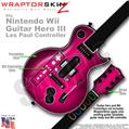 Colorburst Hot Pink Skin by WraptorSkinz TM fits Nintendo Wii Guitar Hero III (3) Les Paul Controller (GUITAR NOT INCLUDED)