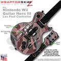 Camouflage Pink Skin by WraptorSkinz TM fits Nintendo Wii Guitar Hero III (3) Les Paul Controller (GUITAR NOT INCLUDED)