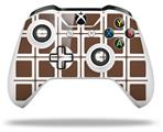 WraptorSkinz Decal Skin Wrap Set works with 2016 and newer XBOX One S / X Controller Squared Chocolate Brown (CONTROLLER NOT INCLUDED)