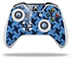 WraptorSkinz Decal Skin Wrap Set works with 2016 and newer XBOX One S / X Controller Retro Houndstooth Blue (CONTROLLER NOT INCLUDED)