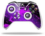 WraptorSkinz Decal Skin Wrap Set works with 2016 and newer XBOX One S / X Controller Halftone Splatter Hot Pink Purple (CONTROLLER NOT INCLUDED)