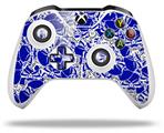WraptorSkinz Decal Skin Wrap Set works with 2016 and newer XBOX One S / X Controller Scattered Skulls Royal Blue (CONTROLLER NOT INCLUDED)