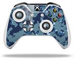 WraptorSkinz Decal Skin Wrap Set works with 2016 and newer XBOX One S / X Controller WraptorCamo Old School Camouflage Camo Navy (CONTROLLER NOT INCLUDED)