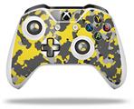 WraptorSkinz Decal Skin Wrap Set works with 2016 and newer XBOX One S / X Controller WraptorCamo Old School Camouflage Camo Yellow (CONTROLLER NOT INCLUDED)