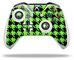 WraptorSkinz Decal Skin Wrap Set works with 2016 and newer XBOX One S / X Controller Houndstooth Neon Lime Green on Black (CONTROLLER NOT INCLUDED)