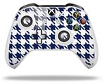 WraptorSkinz Decal Skin Wrap Set works with 2016 and newer XBOX One S / X Controller Houndstooth Navy Blue (CONTROLLER NOT INCLUDED)