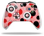WraptorSkinz Decal Skin Wrap Set works with 2016 and newer XBOX One S / X Controller Lots of Dots Red on Pink (CONTROLLER NOT INCLUDED)