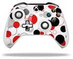 WraptorSkinz Decal Skin Wrap Set works with 2016 and newer XBOX One S / X Controller Lots of Dots Red on White (CONTROLLER NOT INCLUDED)