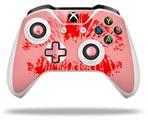 WraptorSkinz Decal Skin Wrap Set works with 2016 and newer XBOX One S / X Controller Big Kiss Lips Red on Pink (CONTROLLER NOT INCLUDED)