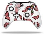 WraptorSkinz Decal Skin Wrap Set works with 2016 and newer XBOX One S / X Controller Butterflies Pink (CONTROLLER NOT INCLUDED)