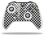 WraptorSkinz Decal Skin Wrap Set works with 2016 and newer XBOX One S / X Controller Checkered Canvas Black and White (CONTROLLER NOT INCLUDED)