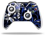 WraptorSkinz Decal Skin Wrap Set works with 2016 and newer XBOX One S / X Controller Twisted Garden Blue and White (CONTROLLER NOT INCLUDED)