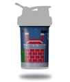 Skin Decal Wrap works with Blender Bottle ProStak 22oz Ugly Holiday Christmas Sweater - Incoming Santa (BOTTLE NOT INCLUDED)