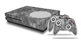 WraptorSkinz Decal Skin Wrap Set works with 2016 and newer XBOX One S Console and 2 Controllers Triangle Mosaic Gray