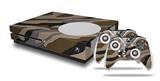 WraptorSkinz Decal Skin Wrap Set works with 2016 and newer XBOX One S Console and 2 Controllers Camouflage Brown
