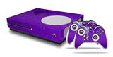 WraptorSkinz Decal Skin Wrap Set works with 2016 and newer XBOX One S Console and 2 Controllers Raining Purple