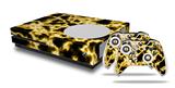 WraptorSkinz Decal Skin Wrap Set works with 2016 and newer XBOX One S Console and 2 Controllers Electrify Yellow