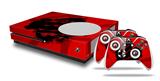 WraptorSkinz Decal Skin Wrap Set works with 2016 and newer XBOX One S Console and 2 Controllers Oriental Dragon Black on Red