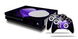 WraptorSkinz Decal Skin Wrap Set works with 2016 and newer XBOX One S Console and 2 Controllers Glass Heart Grunge Purple