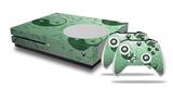 WraptorSkinz Decal Skin Wrap Set works with 2016 and newer XBOX One S Console and 2 Controllers Feminine Yin Yang Green