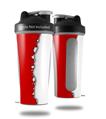 Skin Decal Wrap works with Blender Bottle 28oz Ripped Colors Red White (BOTTLE NOT INCLUDED)