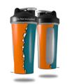 Skin Decal Wrap works with Blender Bottle 28oz Ripped Colors Orange Seafoam Green (BOTTLE NOT INCLUDED)