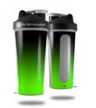 Skin Decal Wrap works with Blender Bottle 28oz Smooth Fades Green Black (BOTTLE NOT INCLUDED)