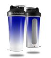 Skin Decal Wrap works with Blender Bottle 28oz Smooth Fades White Blue (BOTTLE NOT INCLUDED)