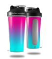 Skin Decal Wrap works with Blender Bottle 28oz Smooth Fades Neon Teal Hot Pink (BOTTLE NOT INCLUDED)