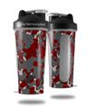 Skin Decal Wrap works with Blender Bottle 28oz WraptorCamo Old School Camouflage Camo Red Dark (BOTTLE NOT INCLUDED)