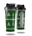 Skin Decal Wrap works with Blender Bottle 28oz Ugly Holiday Christmas Sweater - Christmas Trees Green 01 (BOTTLE NOT INCLUDED)