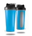 Skin Decal Wrap works with Blender Bottle 28oz Solids Collection Blue Neon (BOTTLE NOT INCLUDED)