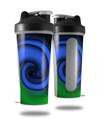 Skin Decal Wrap works with Blender Bottle 28oz Alecias Swirl 01 Blue (BOTTLE NOT INCLUDED)
