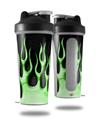 Skin Decal Wrap works with Blender Bottle 28oz Metal Flames Green (BOTTLE NOT INCLUDED)
