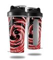Skin Decal Wrap works with Blender Bottle 28oz Alecias Swirl 02 Red (BOTTLE NOT INCLUDED)