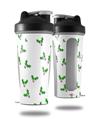 Skin Decal Wrap works with Blender Bottle 28oz Christmas Holly Leaves on White (BOTTLE NOT INCLUDED)