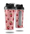 Skin Decal Wrap works with Blender Bottle 28oz Strawberries on Pink (BOTTLE NOT INCLUDED)