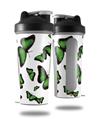 Skin Decal Wrap works with Blender Bottle 28oz Butterflies Green (BOTTLE NOT INCLUDED)